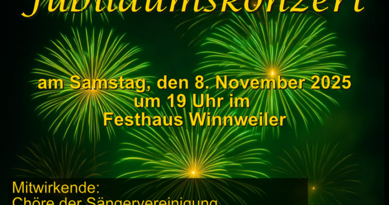 Jubiläumskonzert 150 Jahre Sängervereinigung Winnweiler